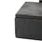 Black Marble Decorative Box with Aluminum Bar Handles, 3ct.